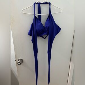 Athleta Royal Blue Bikini Halter Top